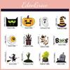Halloween Cake Party Flag Decor With Paper Witches Castle For Event Venue Setup