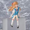 Anime EVA Asuka Langley Soryu Schuluniform Sitzende Haltung Kawaii Figur PVC Modell Puppe Ornament Geschenke
