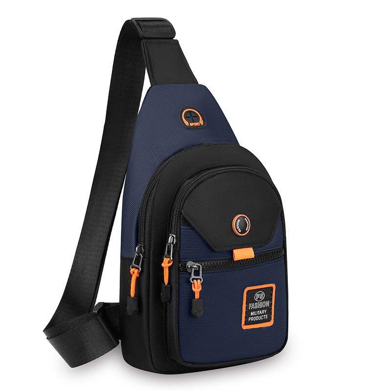 Unisex Oxford Crossbody Bag - Compact Chest Pack for Men (Lightweight & Waterproof - Perfect for Running Errands & Outings)