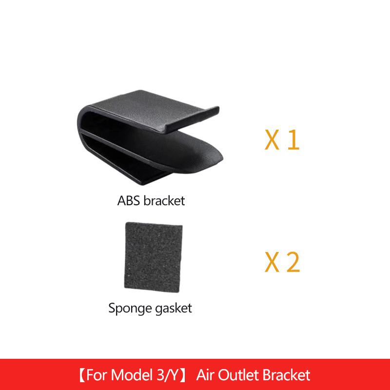 

Кронштейн воздуховыпускного отверстия для Model Y 3 Tesla Кронштейн Переходная головка Зажим-клипса воздуховыпускного отверстия кондиционера Артефакт для отделки интерьера