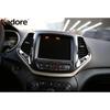 For Jeep Cherokee 2014 2015 2016 Chrome Car Front Center Air Condition AC Switch Button Panel Cover Trim Interior Accessories