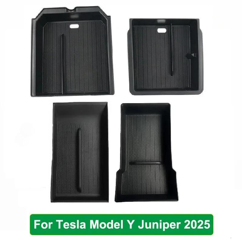 For Tesla Model Y Launch Juniper 2025 Model 3 Highland 2024 Center Console Eyeglasses Storage Box Armrest Box Silicone Pad