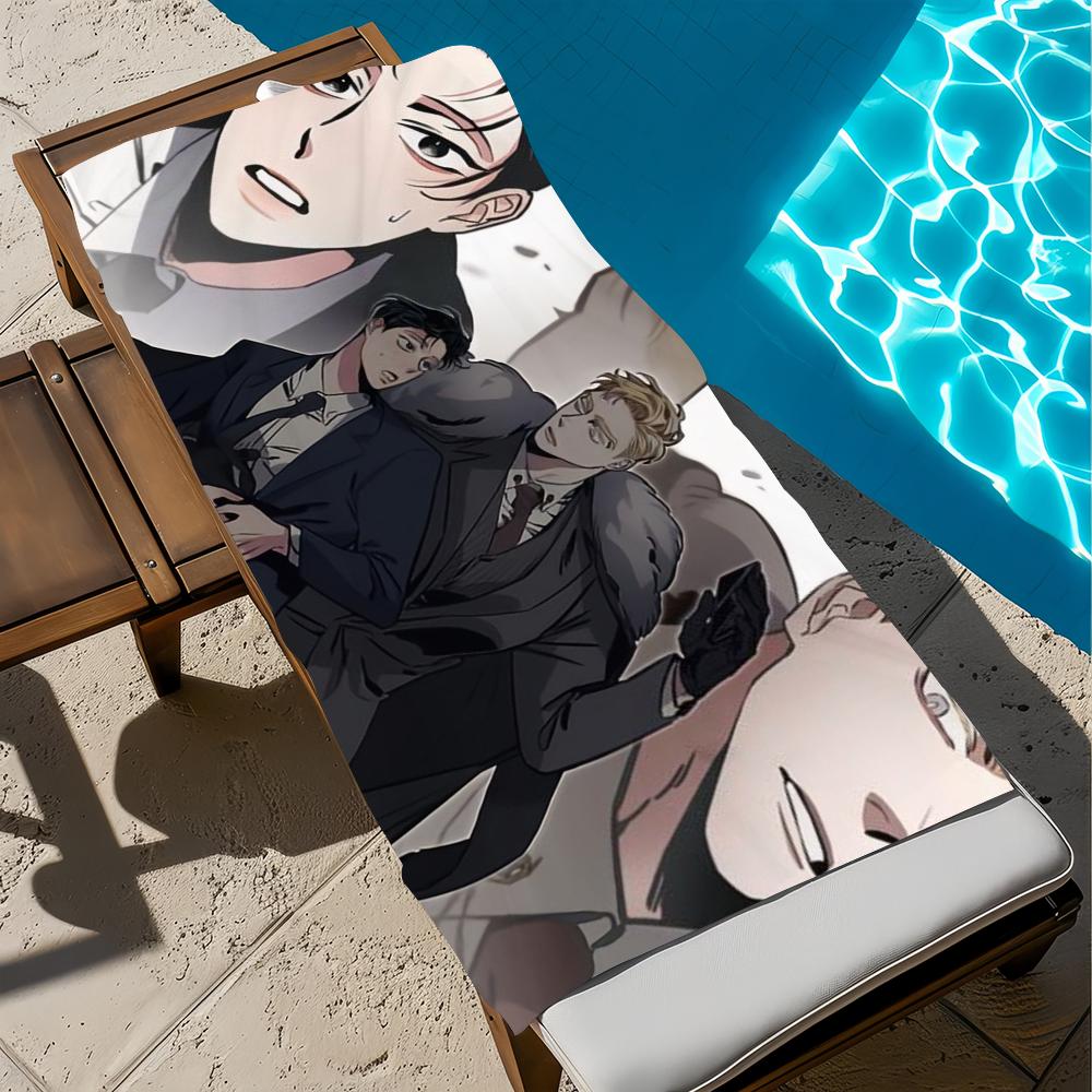 

R-Roses Anime Beach Towel C-champagne Quick Dry Soft Pool Towels Gift for Travel Gym Shower Camping sports W40*H60(CM)
