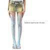 Women Subculture Fishnet Mesh Thigh High Stockings Sweet Heart Patterned Hollowed Garter Belt Pantyhose Suspender Tights