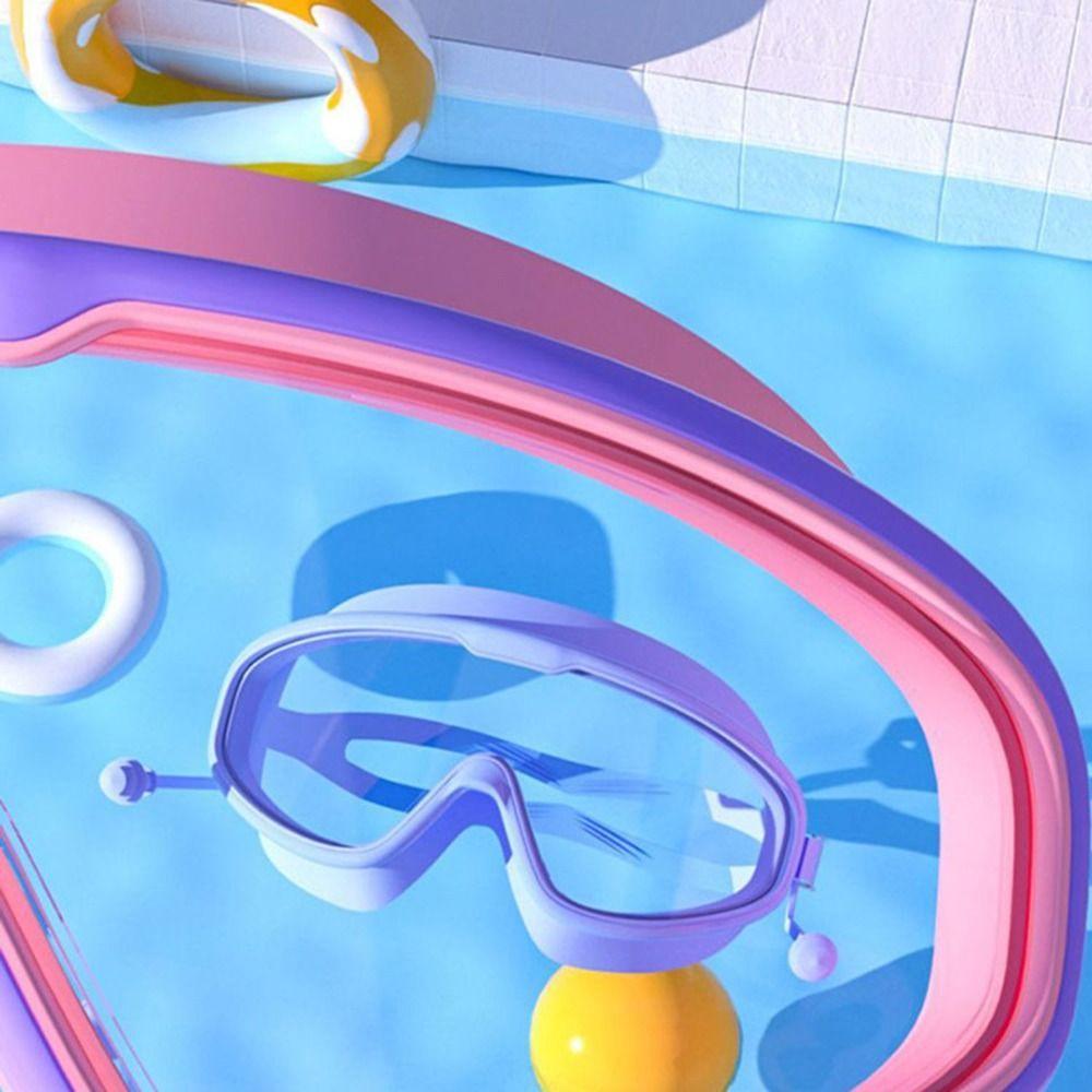 Waterproof Swimming Goggles Large Frame Water Racing Glasses Elastic Diving Eyewear  Diving