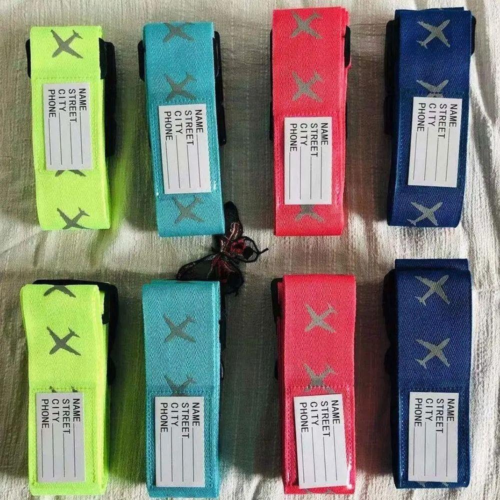 Adjustable Anti-theft Travel Packing Belt Light Reflecting Bundling Packing Belt  Travel Accessory