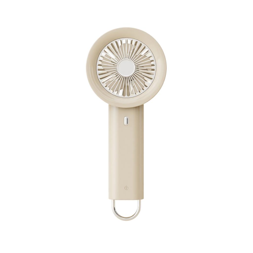 Portable Handheld Rechargeable Fan High-Speed Turbo Motor Five Adjustable Speeds Built-In Battery Lasting 3 to 6 Hours USB Charging