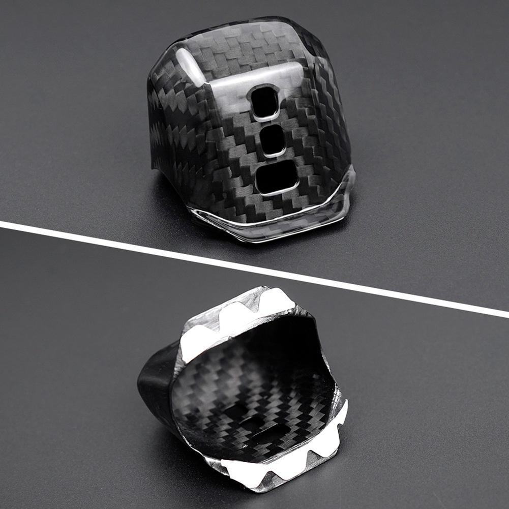 NUOVO-Adesivo in Vera Fibra di Carbonio Copertura Pomello Cambio Auto Accessori Per VW Golf 8 MK8 2021-2023