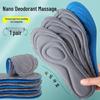 Men's Breathable Sweat-Absorbent Insoles - Soft, Odor-Resistant, Comfort Insoles for Sports & Summer Training
