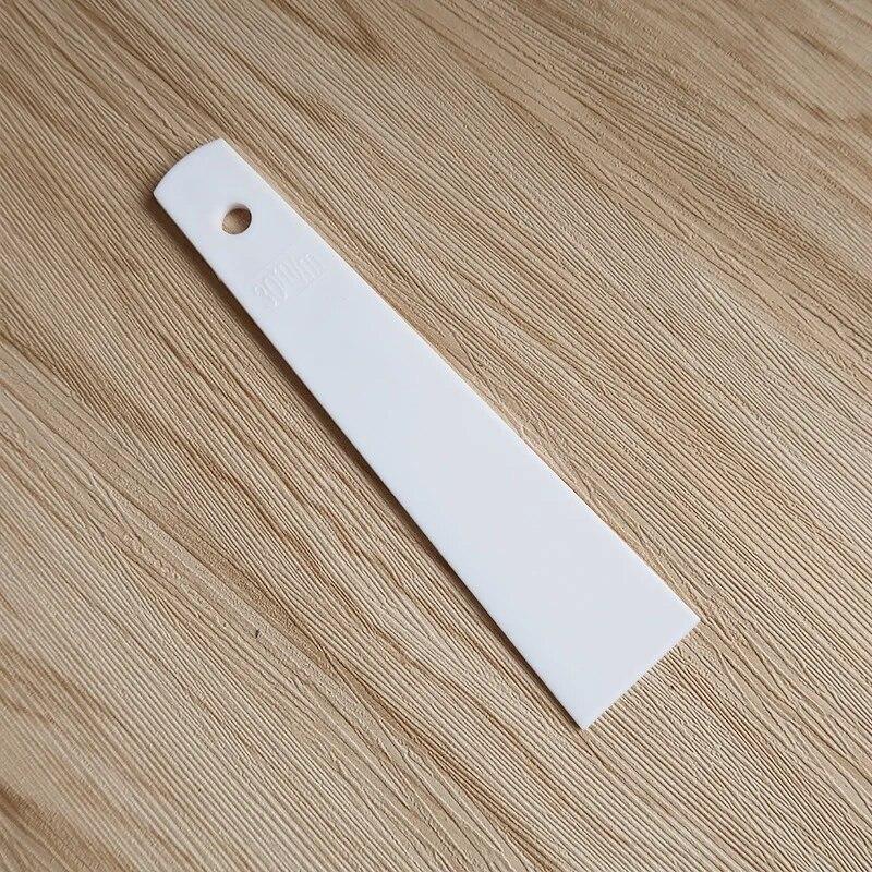 White Plastic Gumming Board Smear Glue Scraper Handmade Carving Stitching Sewing Leather Craft Tools
