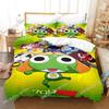 Kawaii Rana Keroro 3D NUOVO Copripiumino Federa Set Biancheria da Letto Adulto Ragazzo Ragazza Decorazione Camera da Letto Bambini Singolo Matrimoniale Grande