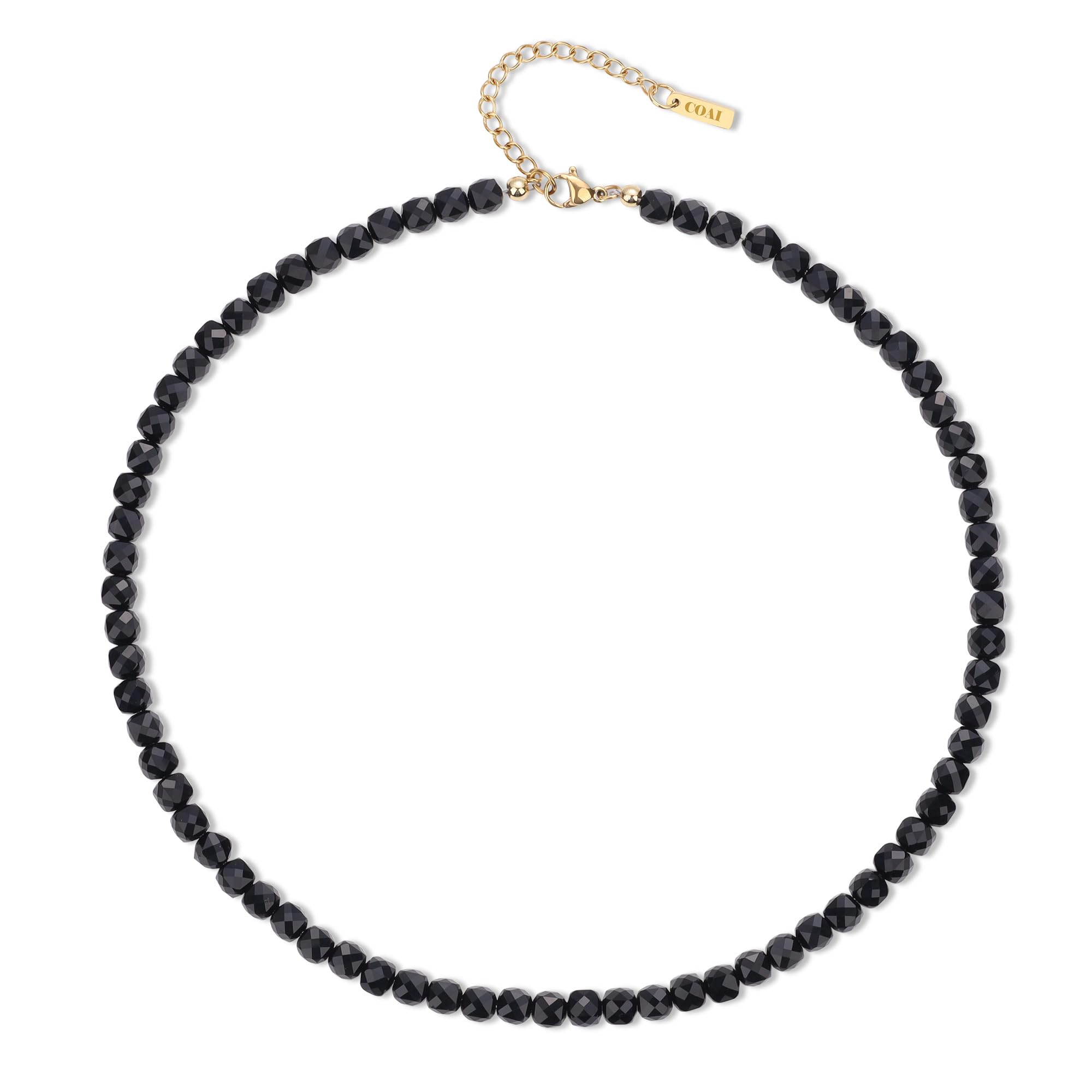 

Onyx Power Stone Necklace for Women [Koai] чорний