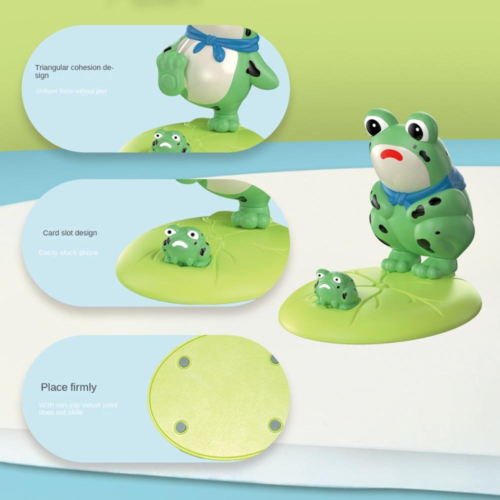 Support Green Frog Mobile Phone Stand PVC Doll Cell Phone Bracket  Phone Accessories