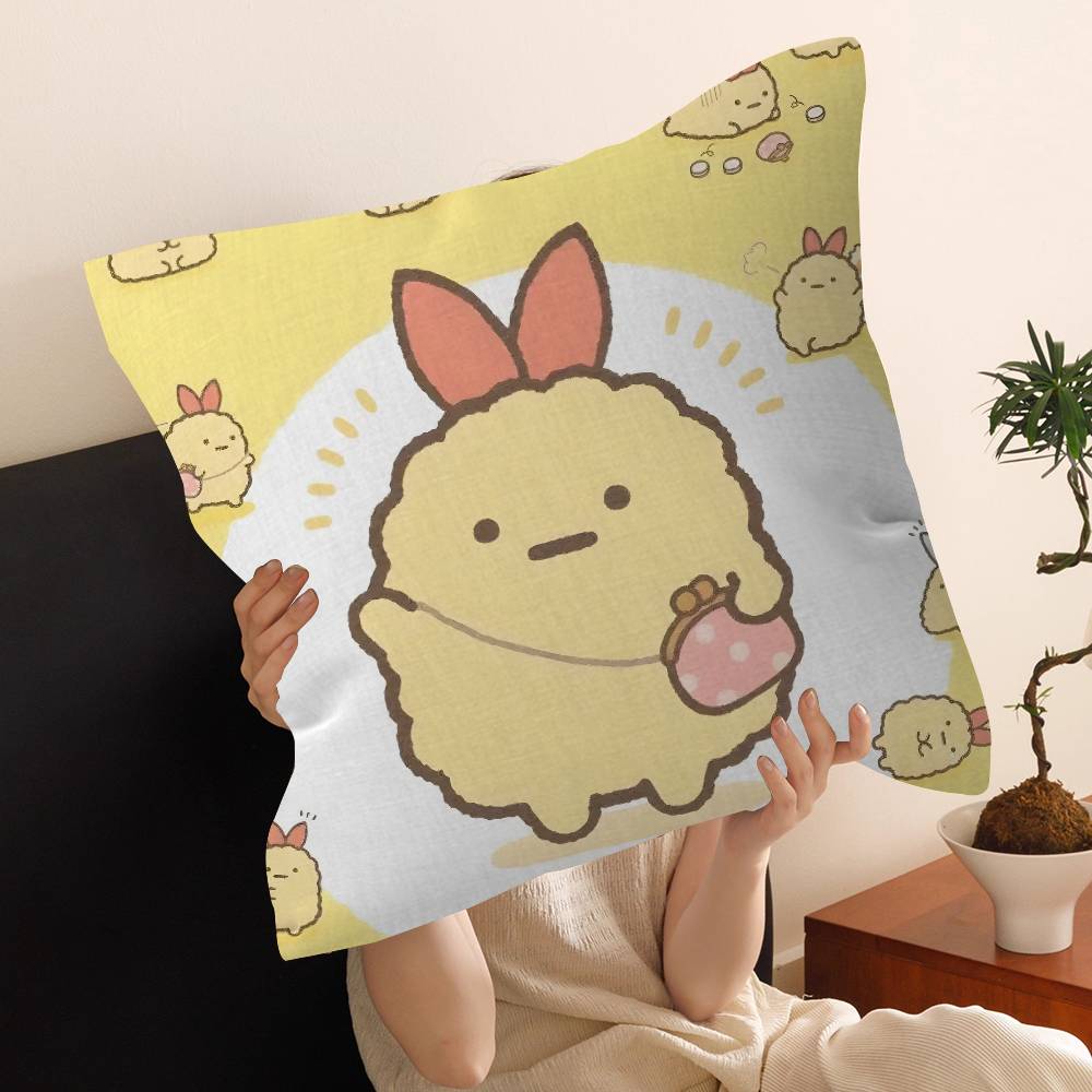 Japan S-Sumikkogurashi Cute Cushion Cover Pillow Cover Decor Pillowcase Printed Cushion Case for Couch