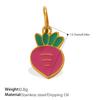 Cute Simple Earrings Bracelet Necklace Accessories Colorful Vegetables Stainless Steel Oil Drip Diy Pendant Female