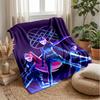 Kpop Demon Hunters Printed Flannel Throw Blanket Soft Warm Lightweight All Season Blanket for Sofa Bed Camping Home Decor Holiday Gift
