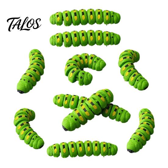 3D-gedrucktes Raupen-Spielzeug 1/5/10 Stück Figur, Bewegliche Gelenke Fidget PLA-Spielzeug, Realistische Gelenkige Insektenfigur zur Stressbewältigung Modell