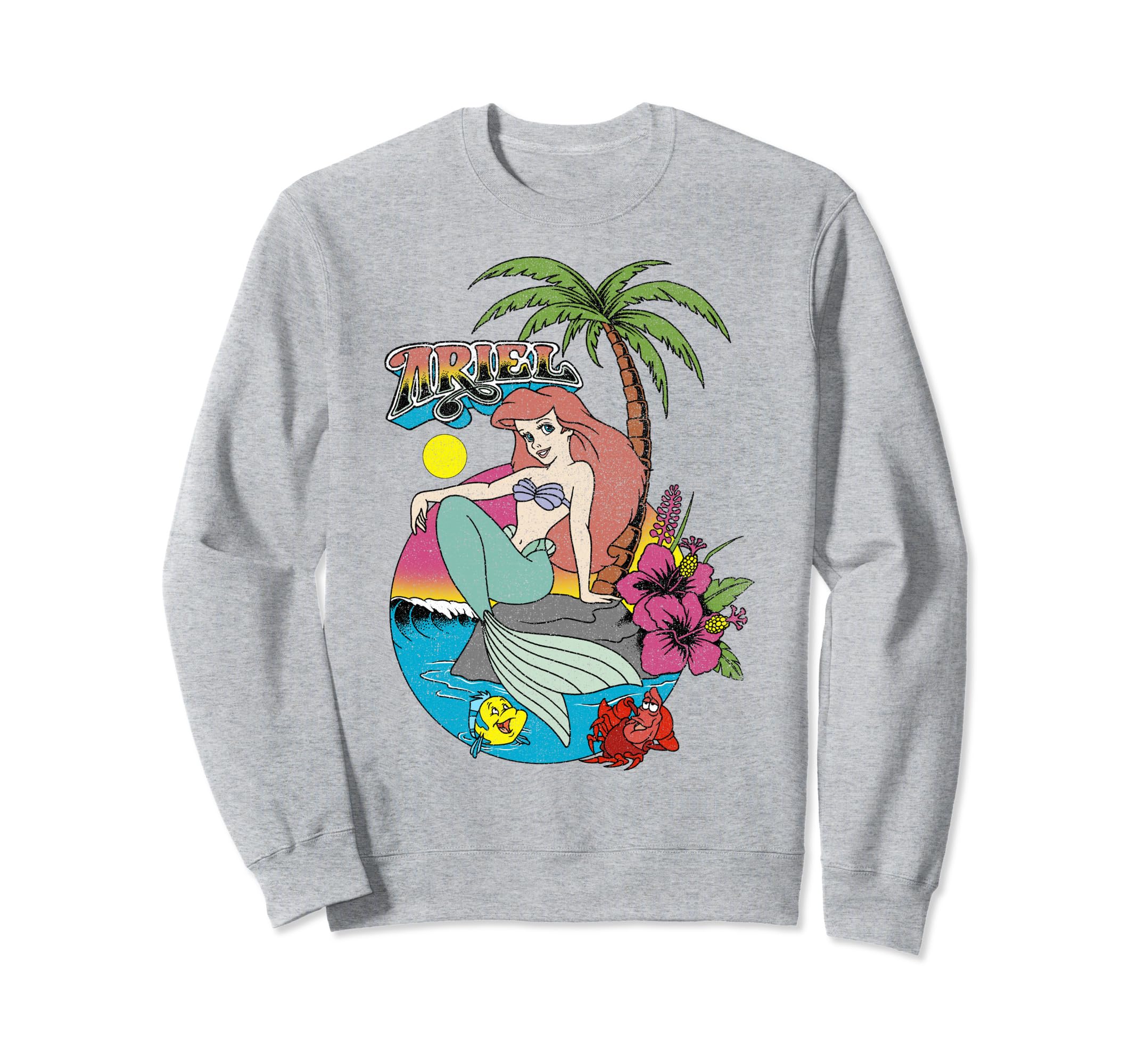

Disney Little Mermaid distressed Ariel logo sweatshirt