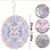10 Inch Hanging Wind Spinner with 360 Degree Hook for Balcony Garden Decor Spring Summer Outdoor DecorationMetal Wind Chimes for Home Decor