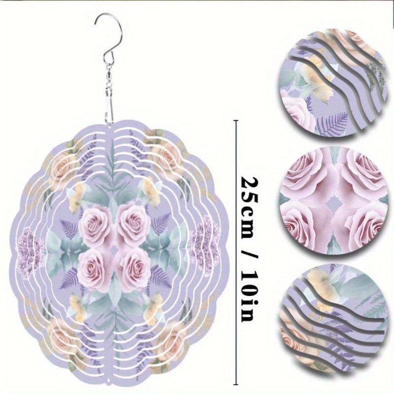 10 Inch Hanging Wind Spinner with 360 Degree Hook for Balcony Garden Decor Spring Summer Outdoor DecorationMetal Wind Chimes for Home Decor