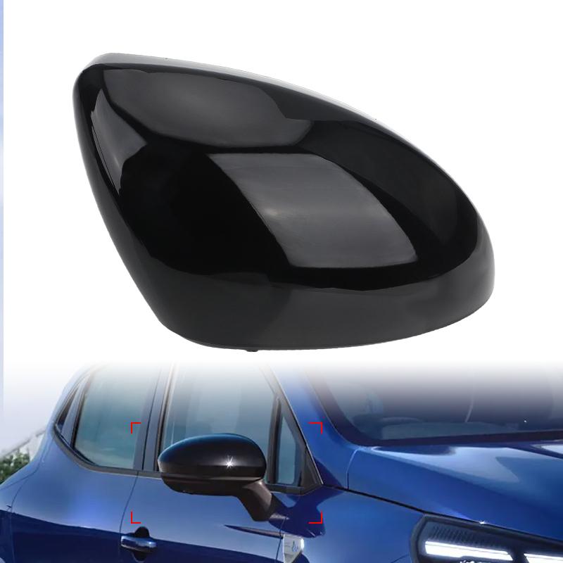 Rearview Mirror Cover Cap For Renault Clio  MK5      2024 2025 Black /White Door Wing Rear View Mirror Cover
