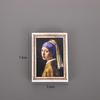 3D Resin Fridge Magnet: Famous Painting Retro Character Sticker