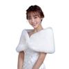 Soft Cloak Rabbit Fur Bow Scarves Faux Fur Bride Shoulder Fake Collar Plush Bowknot Shawl  Daily