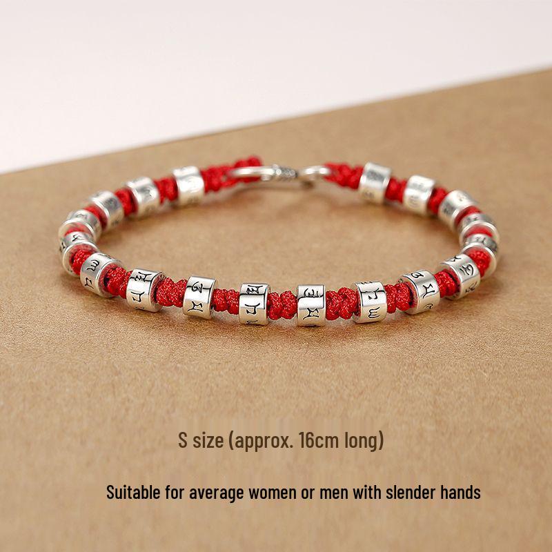 

Браслет ручной работы с шестислоговой мантрой: Унисекс Ретро Этнический Стиль Буддийский Дизайн