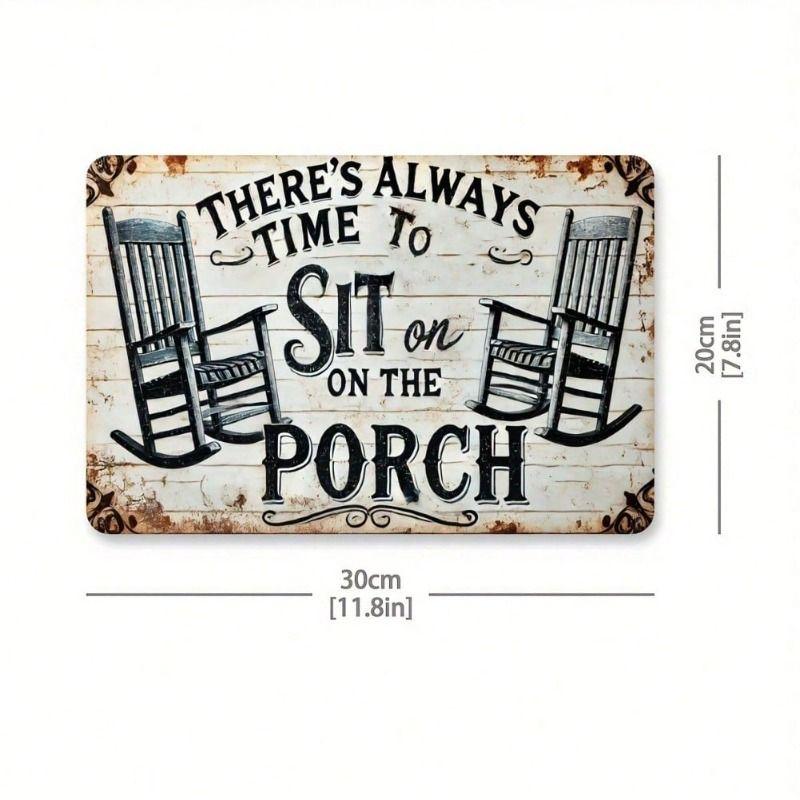 Vintage Metal Tin Sign for Kitchen Bar Cafe Wall Decor