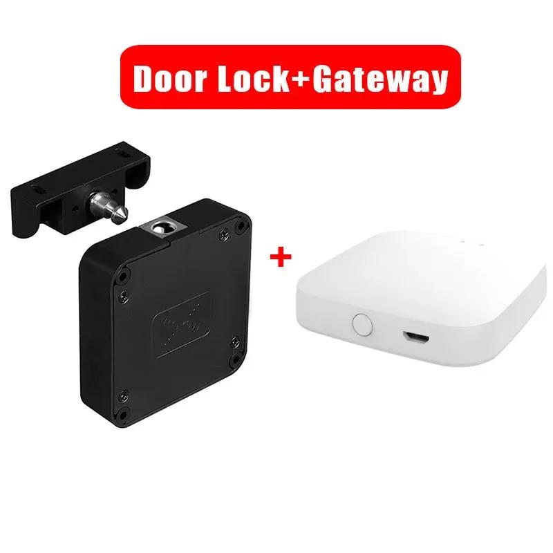 Smart Lock Bluetooth Tuya-Compatible Keyless IC Card Unlock App Remote Control for Wood Cabinet Door Drawer Furniture Lock