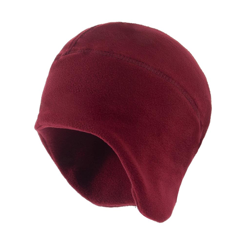 Winter Thermal Fleece Skull Cap Helmet Liner Mens Beanie Earflaps For Cycling Running Motorcycle & Riding Under Helmet Liner