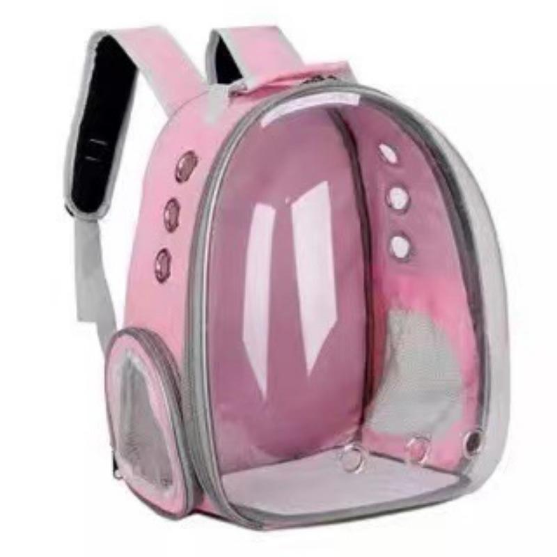 

Space Capsule Pet Cat Bag Cat and Dog Backpack Breathable Cabin Portable Handbag Pet Supplies 1Pcs рожевий