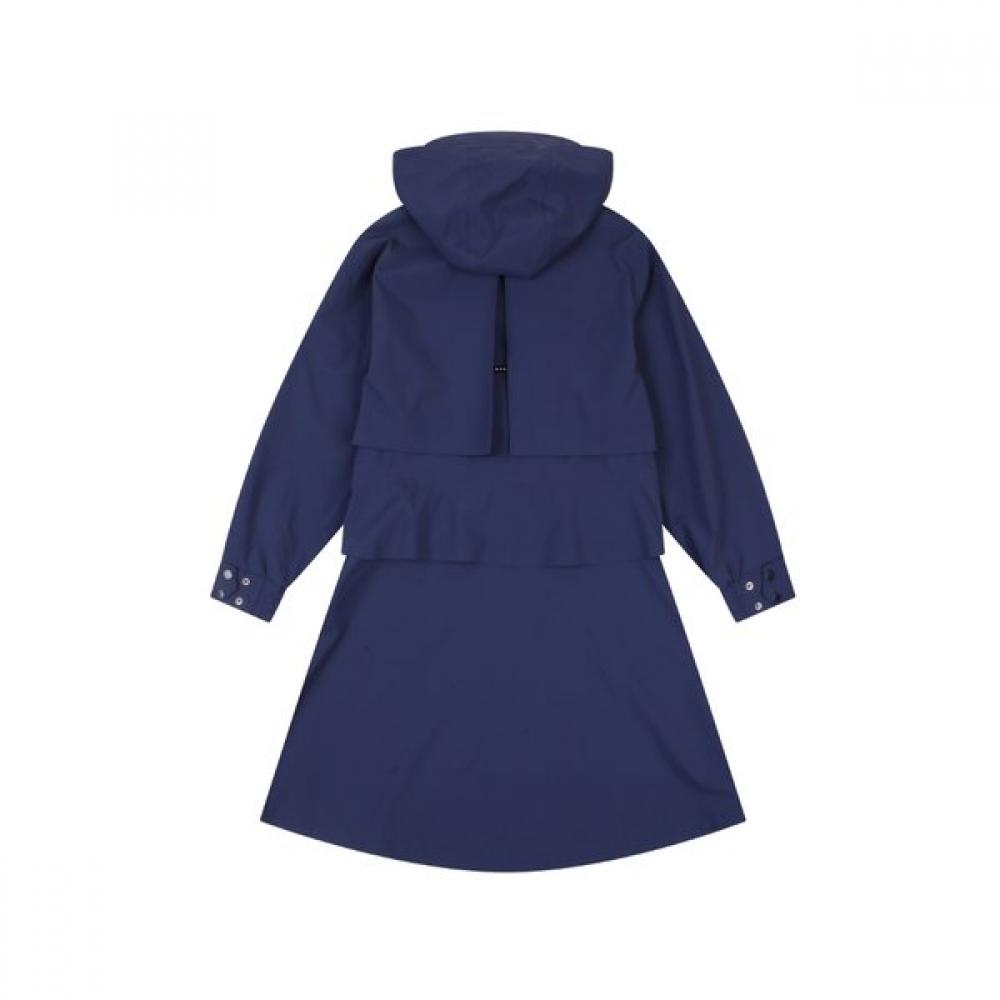 Onoff Women S Long Raincoat 3 Layer Of1803la Navy