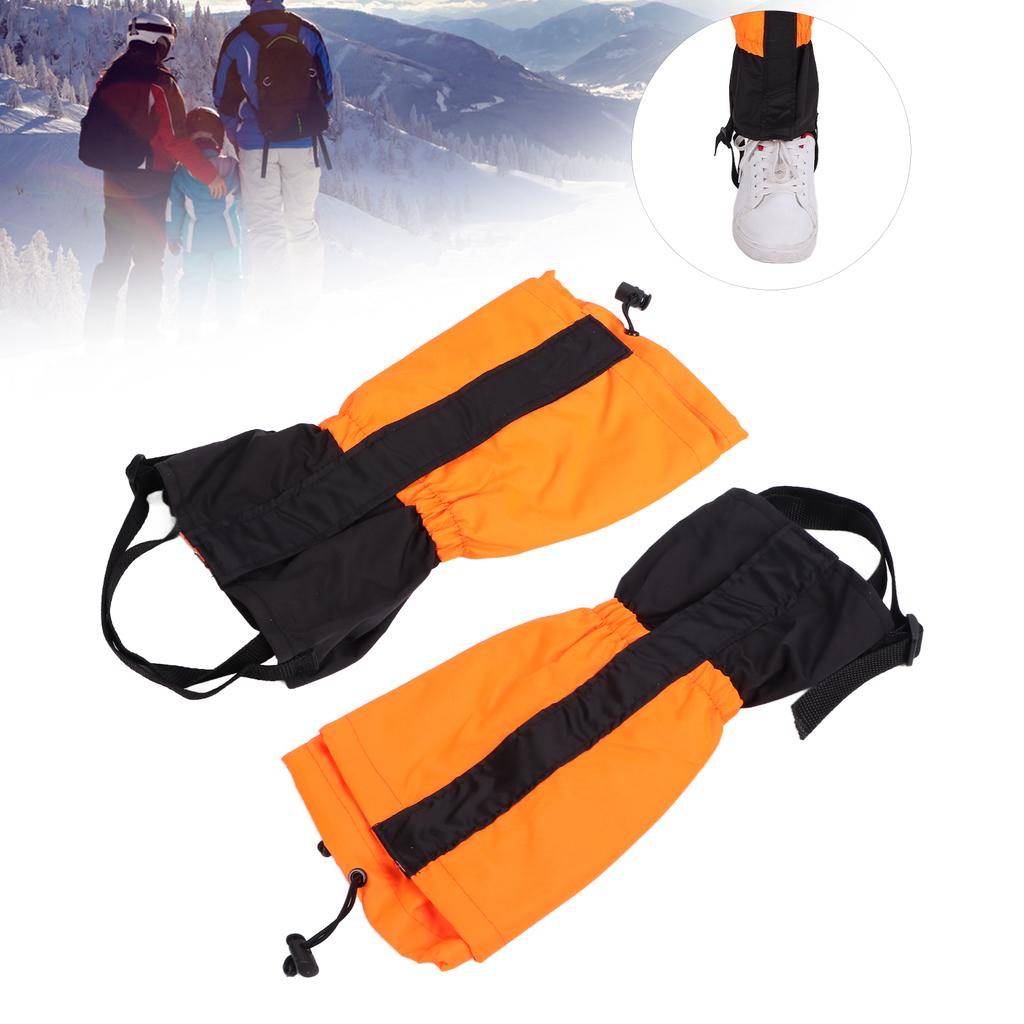 Kinder Beinstulpen Verstellbar Wasserdicht Winddicht Sandabweisend Kinder Outdoor Beinstulpen(Orange )