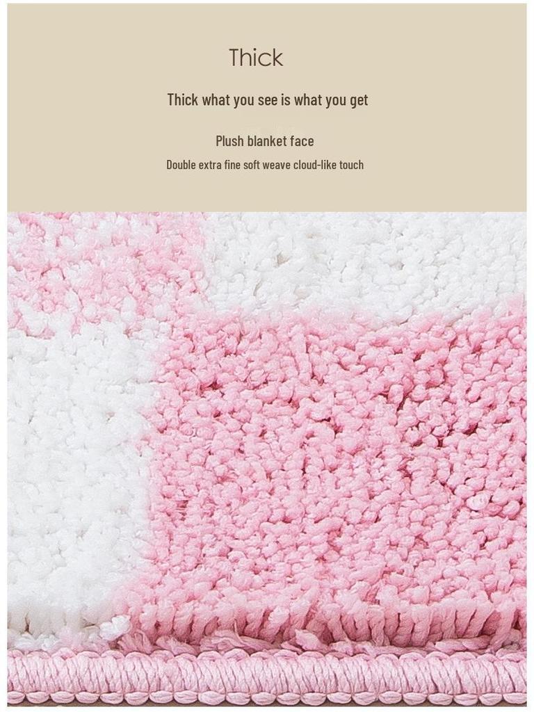Korean Plush Carpet: Thickened & Water Absorbent for Bedroom, Bay Window, and Sofa