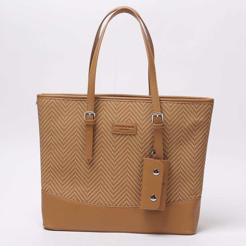 

Fashion casual tote bag women s 2025 autumn new commuting large-capacity shoulder bag textured underarm bag