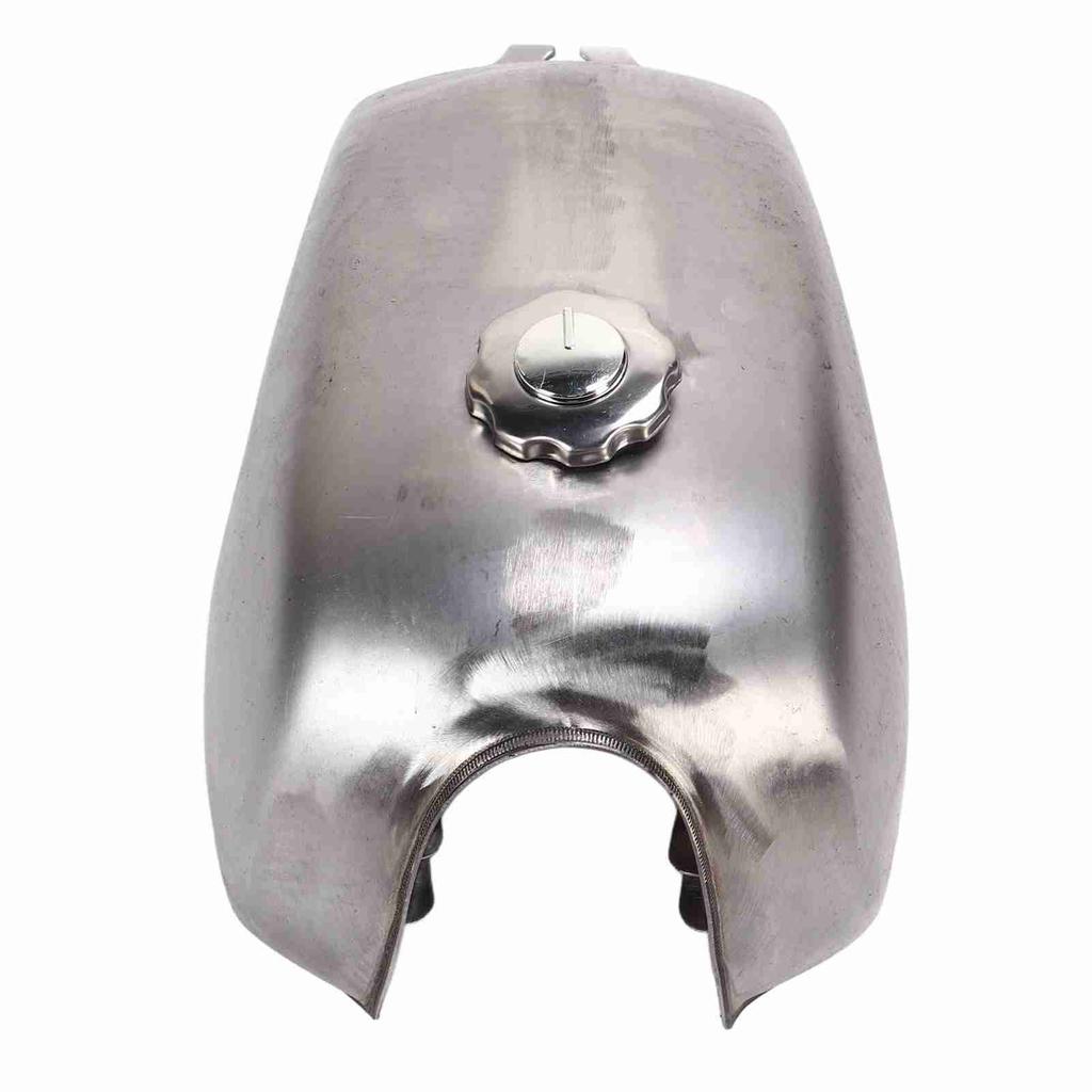 2.4 Gallons Motorcycle Gas Fuel Tank Bare Metal Retro Design Replacement for CFMOTO Mandrill