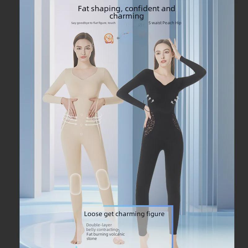 2024 Enhanced Slimming Long-Sleeve Trousers with Removable Abdominal Belt