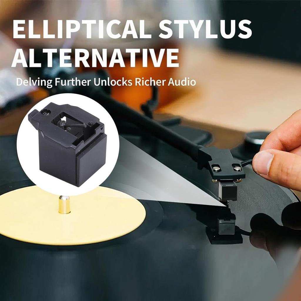 Replacement Turntable Stylus for Record Players Reduces Turntable Stylus Wear and Fits and (2-Piece Set) - AT-LP60, AT-L60X, AT-LP60XBT, AT-LP60-USB,