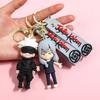 Jujutsu Kaisen 3D Silicone Keychain Set Anime Characters Gojo Yuji Itadori Megumi Fushiguro Keychain Bag Charm Backpack Pendant