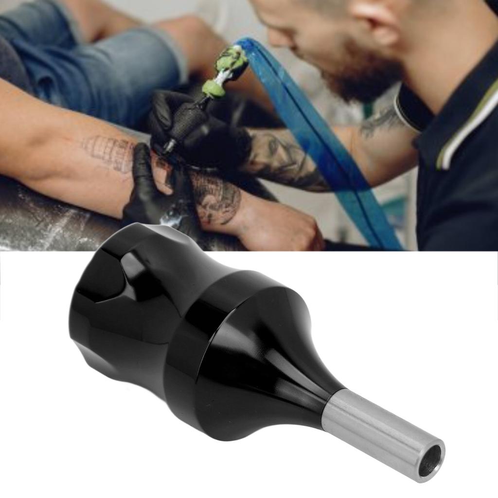 Tattoo Cartridge Grip Aluminum Alloy Lightweight Work Stable Large Friction Tattoo Supplies for Salon