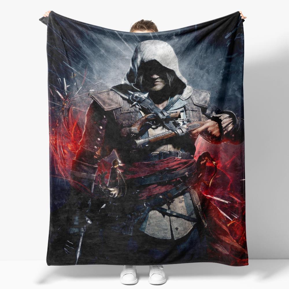 Assassins Blankets Soft Warm Flannel Creeds Throw Blanket Bedding for Bed Living Room Home Sofa
