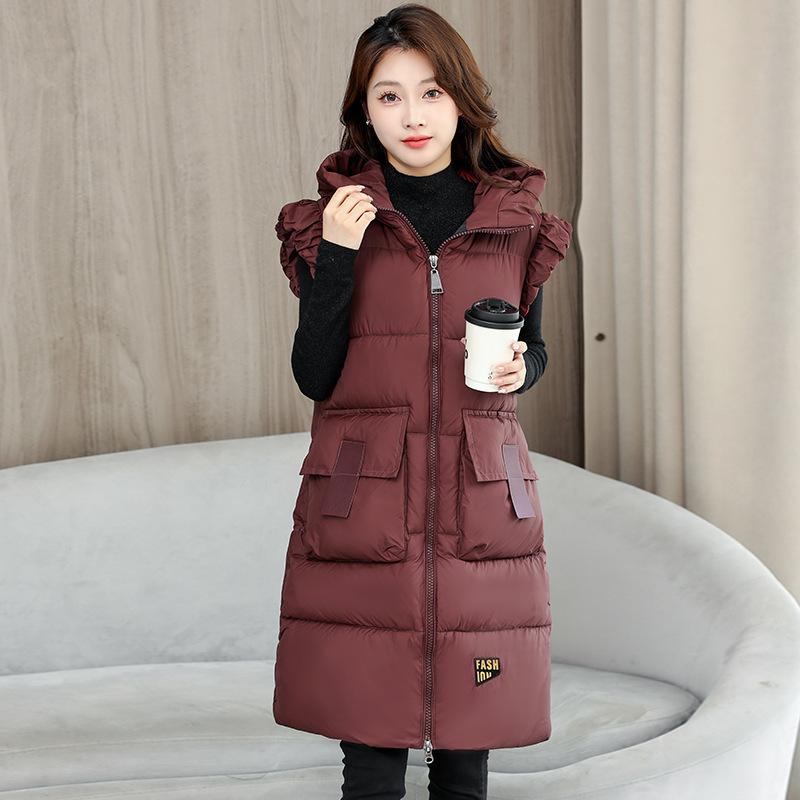 

Women s Plus Size L-6XL Puffer Vest Graphene Heated Liner L красный