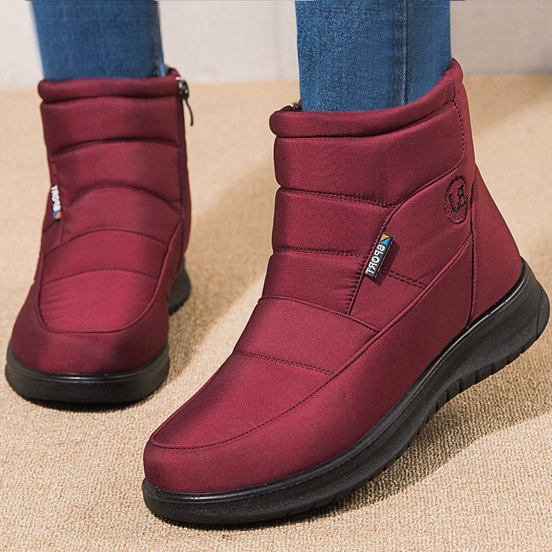 Women's Boots Waterproof Fur Boots For Snow Winter Shoes Woman Casual Rubber Botas Mujer Fashion Winter Boots Women Booties