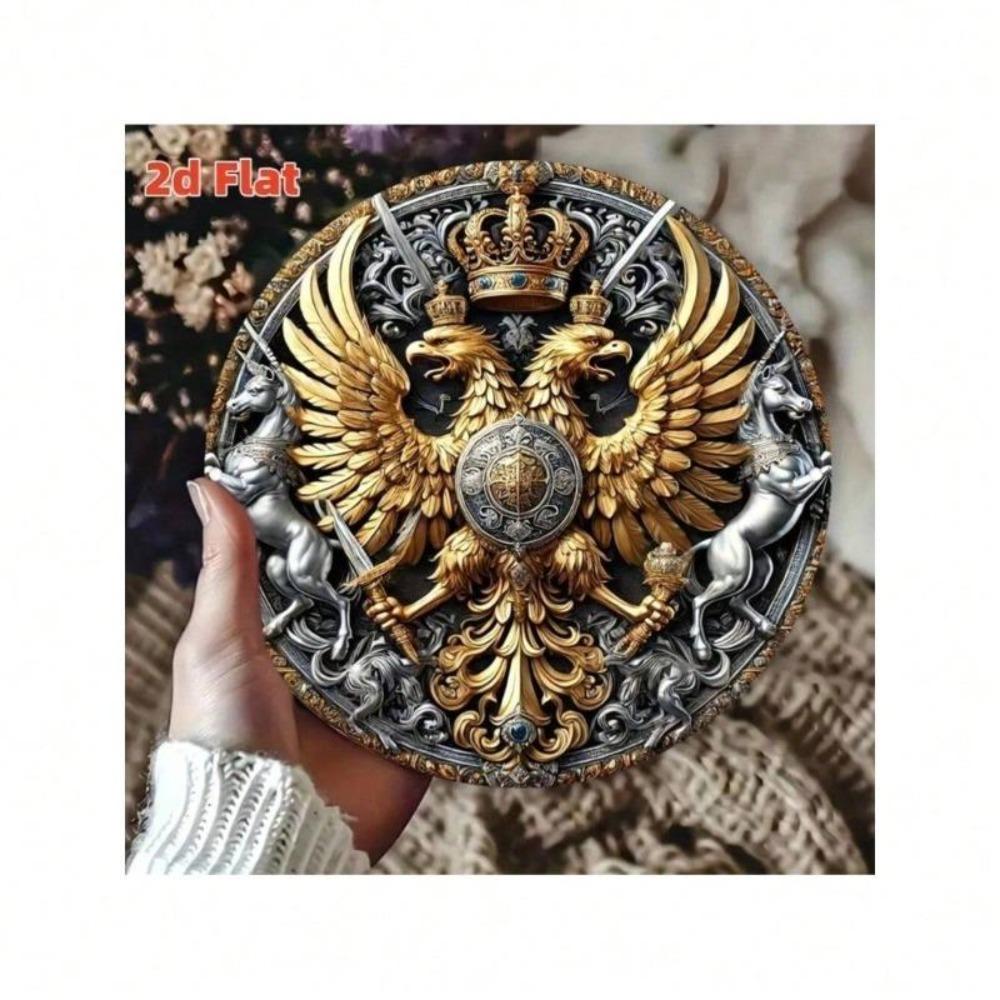 Tin Painting Wall Art Eternal Power Protection Symbol Home Study Cafe Decor