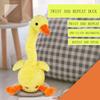 Cute Repeating Talking Duck Children'S Plush Toy Fun Gift Twisting Imitation Talking Dancing Music Recording Toy Educational