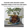 Plastic Automatic Watering Flower Pot Lazy Water Storage Flower Pot New Potted Flower Pot  Garden