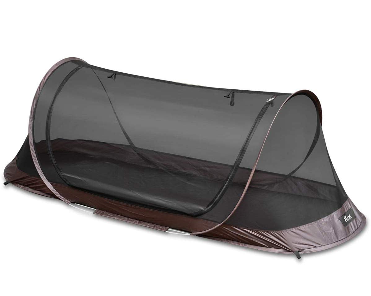 

FIELDOOR Inner Just Easy For 1 Solo Sleeping in the Kenguro Fully Mosquito Disaster Prevention Supplies Pop-up Tent, Палатка, Открытая, Установка, Палатка One-Touch, темно-коричневого