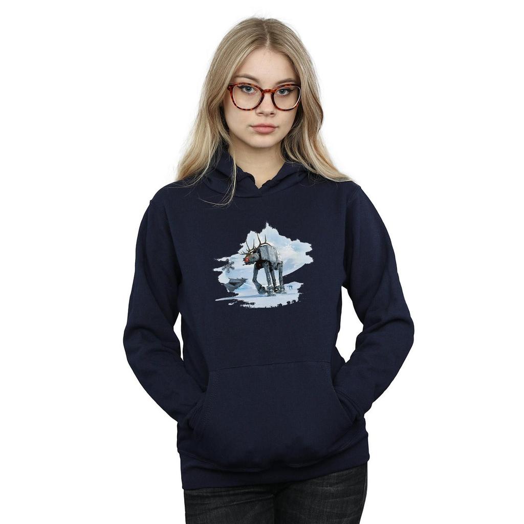 Star Wars Womens/Ladies Christmas AT-AT Reindeer Hoodie