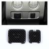 2pcs Rear Power Socket Panel Trim Decor Cover For Ford F150 2009-14 Carbon Fiber